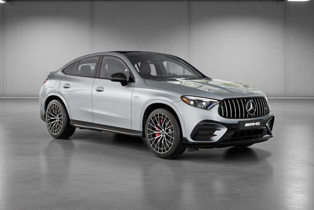 Mercedes Benz Glc Coupe High-tech Silver Color Image